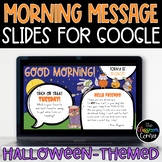 Halloween Themed Morning Message Slide Templates