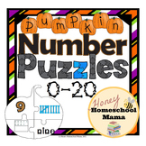 Halloween Themed Pumpkin Number Puzzles 0 to 20