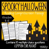 Halloween Themed Reading Comprehension Passage