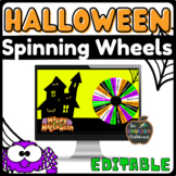 Halloween Themed Spinning Wheels |Editable