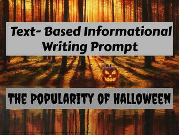 Preview of Halloween Themed Test Prep: Informational Text Based Writing