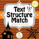Halloween Themed Text Structure Match
