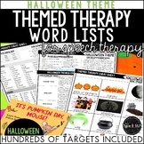 Halloween Themed Word Lists | Themed Cheat Sheets for Spee
