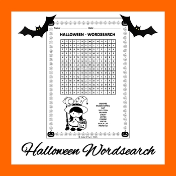 Preview of Halloween Themed Wordsearch