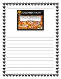 Halloween Themed Writing Prompt Paper