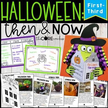 Preview of Halloween - Reading, Writing, and Craft with a Printable Text - 1st, 2nd, 3rd
