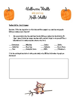 Preview of Halloween Thrills while Practicing Math Skills!