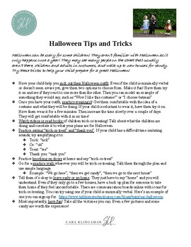 Halloween Tips and Tricks by CaraKlingamanSLP | TPT