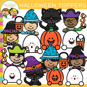 Halloween Toppers Clip Art by Whimsy Clips | Teachers Pay Teachers