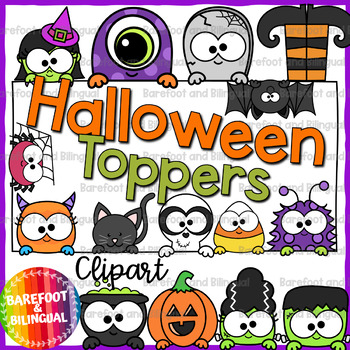 Preview of Halloween Toppers Clipart | Halloween Clipart