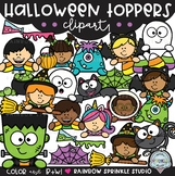 Halloween Toppers Clipart {clipart toppers}