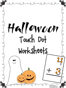 Preview of FREEBIE Halloween Touch Dot Worksheets