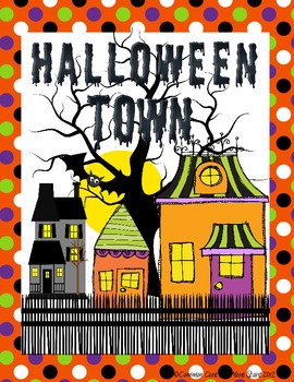 Preview of Halloween Town Packet Reading Comprehension Grade 4 5 6 7 {2 set Paired Passage}