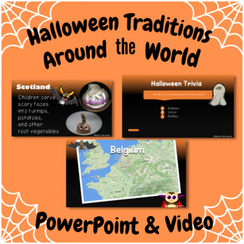 Preview of Halloween Traditions Around The World PowerPoint, Follow Along, Trivia Game