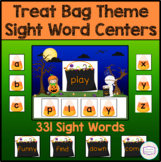 Halloween Treat Bag Sight Word Centers