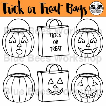 Halloween Trick or Treat Bags by Blue Bees Workshop | TpT
