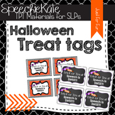 Halloween Treat Tags for SPEECH