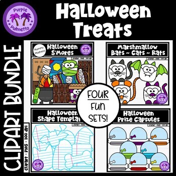 Preview of Halloween Treats Clipart BUNDLE