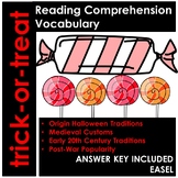 Halloween - Trick-Or-Treat- Reading Comprehension and Voca