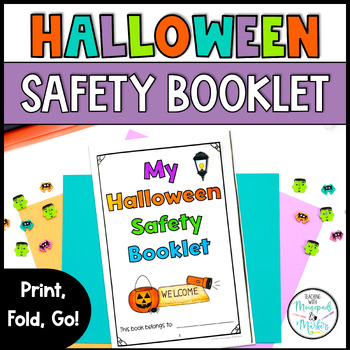 Preview of Halloween Trick-Or-Treat Student Safety Coloring Booklet