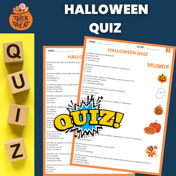 Halloween Trivia Challenge Assessment Test Quiz by Creative Verse Education