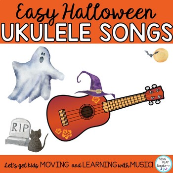 Preview of Halloween Ukulele Songs: Easy Original Songs, Dm and Em Chords