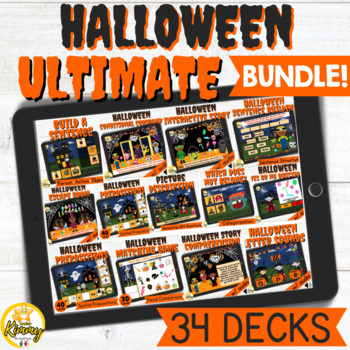 Preview of Halloween Ultimate Boom Cards Bundle