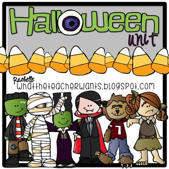 Preview of Halloween Unit with literacy, math and art