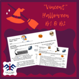 Halloween - "Vincent" - B1&B2 - 2 WORKSHEETS +KEY Cambridg