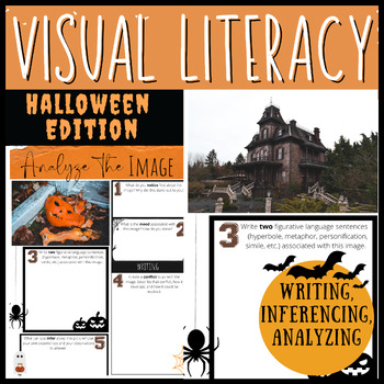 Preview of Halloween Visual Literacy: Inferencing, Writing, Analyzing with Pictures