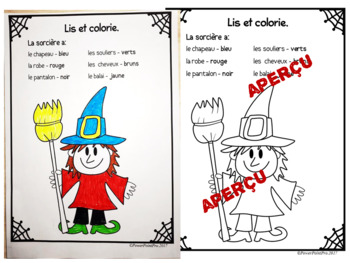 Halloween Vocabulaire écriture Exercices Coloriage