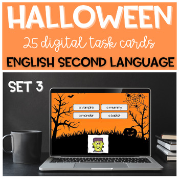 Preview of Halloween Vocabulary Activities EAL ESL Reading Skills SET 3