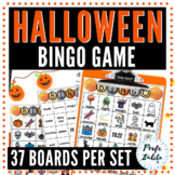 Halloween Vocabulary BINGO Game in English / Newcomers