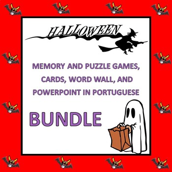 Preview of Halloween Vocabulary BUNDLE (Pre-K to 1st)