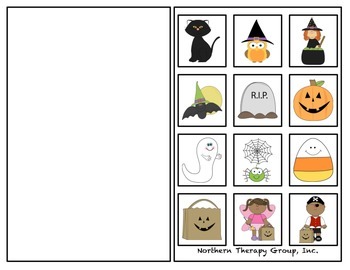 Preview of Halloween Vocabulary Book