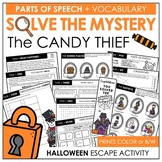 Halloween Vocabulary Escape Room - Parts of Speech - Solve