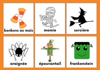 Preview of Halloween Vocabulary French