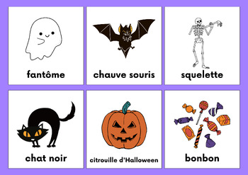 Preview of Halloween Vocabulary French