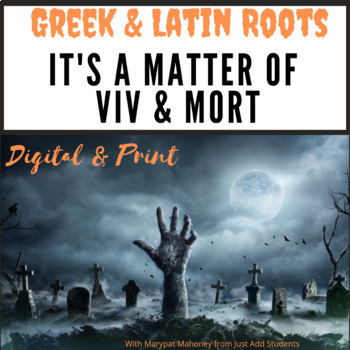 Preview of Halloween Vocabulary  Greek and Latin Roots