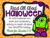 Halloween Vocabulary Mini Book for BIG KIDS