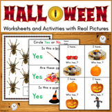 Halloween Vocabulary Picture Cards Activities Worksheets w