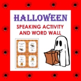 Halloween Vocabulary Speaking Activity and Word Wall