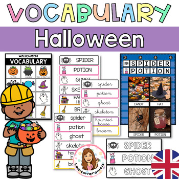 Preview of Halloween Vocabulary. Writting center. Literacy centers. October. Write the Room
