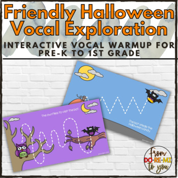 Preview of Halloween Vocal & Pitch Exploration & Coloring Pages