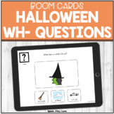 Halloween WH Questions BOOM Cards with Visuals | Speech Therapy