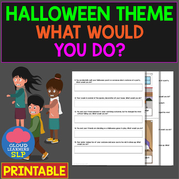 Preview of Halloween What Would You Do? Printable