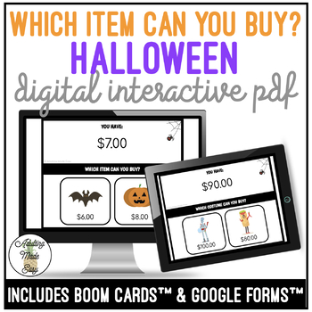 Preview of Halloween Which Item Can I Buy Digital Interactive Activity