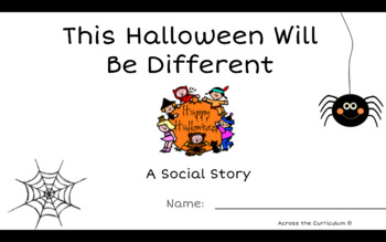 Preview of Halloween Will Be Different This Year: Social Story