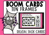 Halloween Spider Webs Count To 10 Ten Frame Boom Cards™ Di