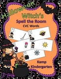 Halloween Witch's CVC Words Spell the Room